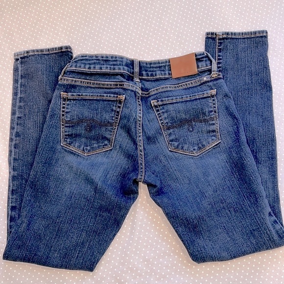 🍀Lucky Brand Lolita Skinny Dark Blue Denim Jeans in Size 0/25 - Picture 4 of 15